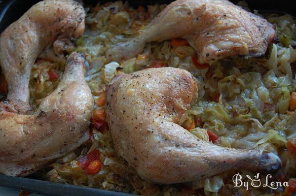 Sheet Pan Roast Chicken with Cabbage - Step 9